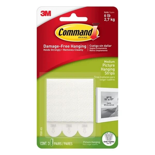 Command® Picture Hanging Strips 3Ct